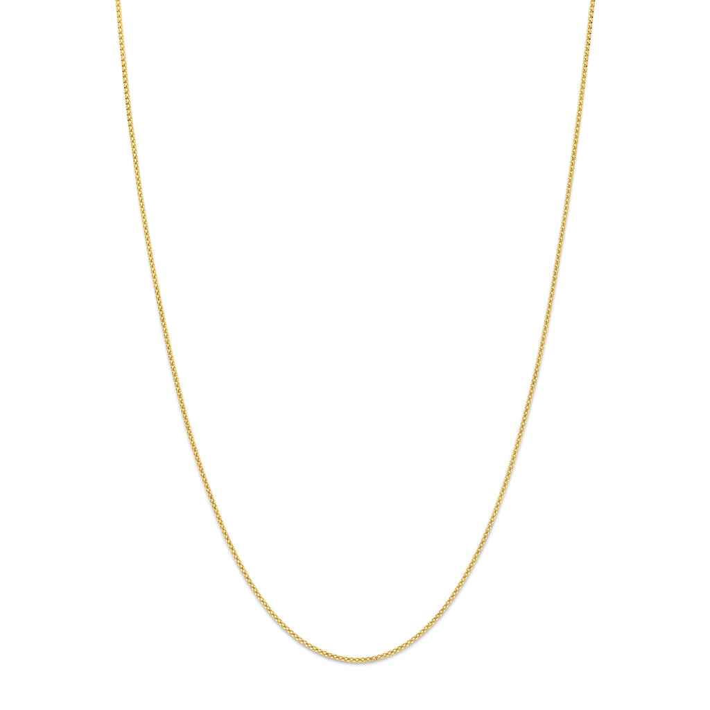 collier 1,2 mm 42 + 3 cm 14K geelgoud