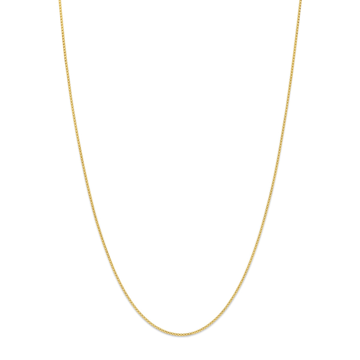collier 1,2 mm 42 + 3 cm 14K geelgoud