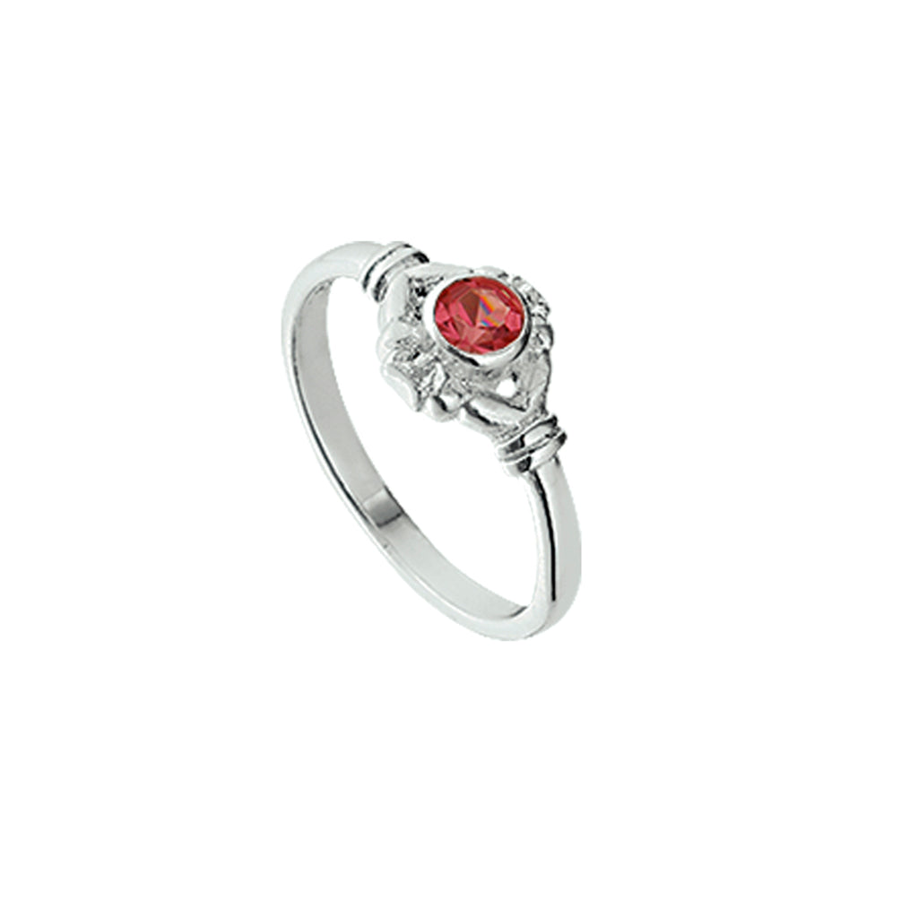 ring strass zilver wit