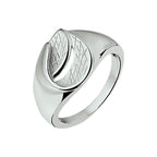 ring gescratcht zilver gerhodineerd