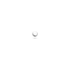Flat-Back-Piercing, rund, 2,7 mm, rhodiniertes Silber