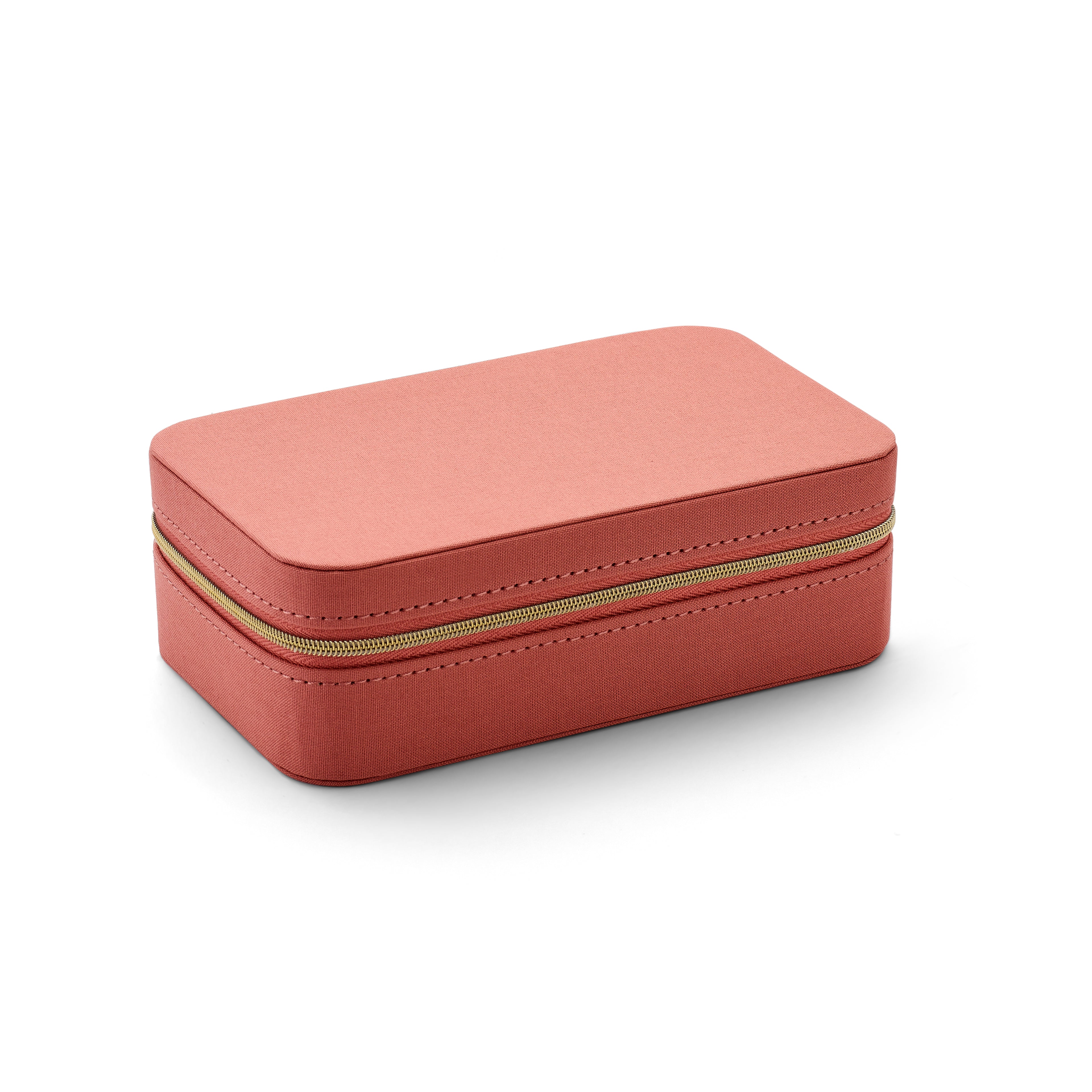 Sieradenbox soft peach velvet 183 x 113 x 60 mm toebehoren