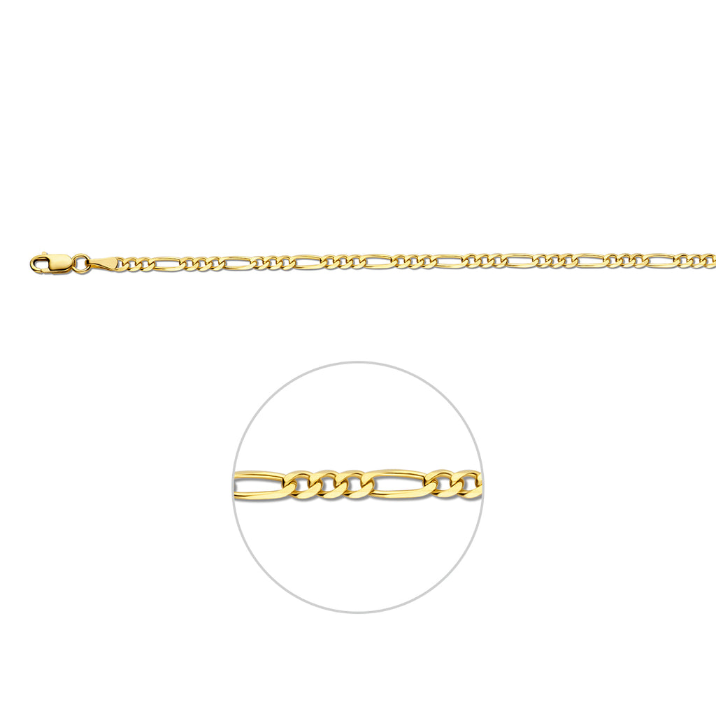 figaro 3,0 mm 14K geelgoud