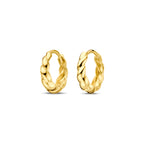 klapoorringen 13 mm 14K geelgoud