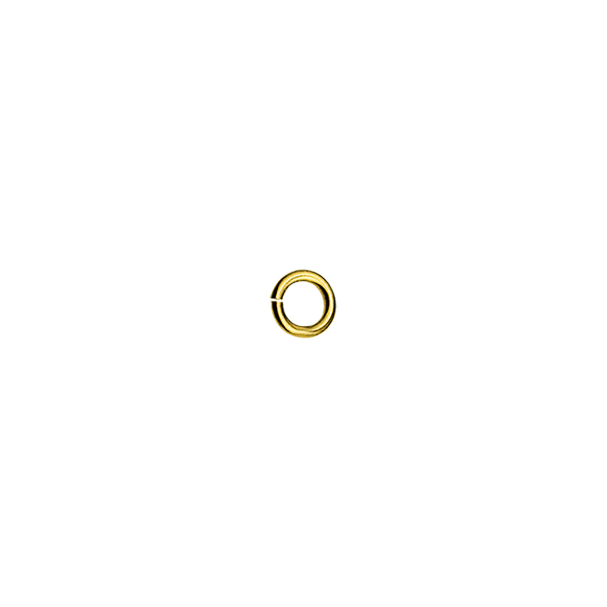 tussenoog 6 mm 14K geelgoud
