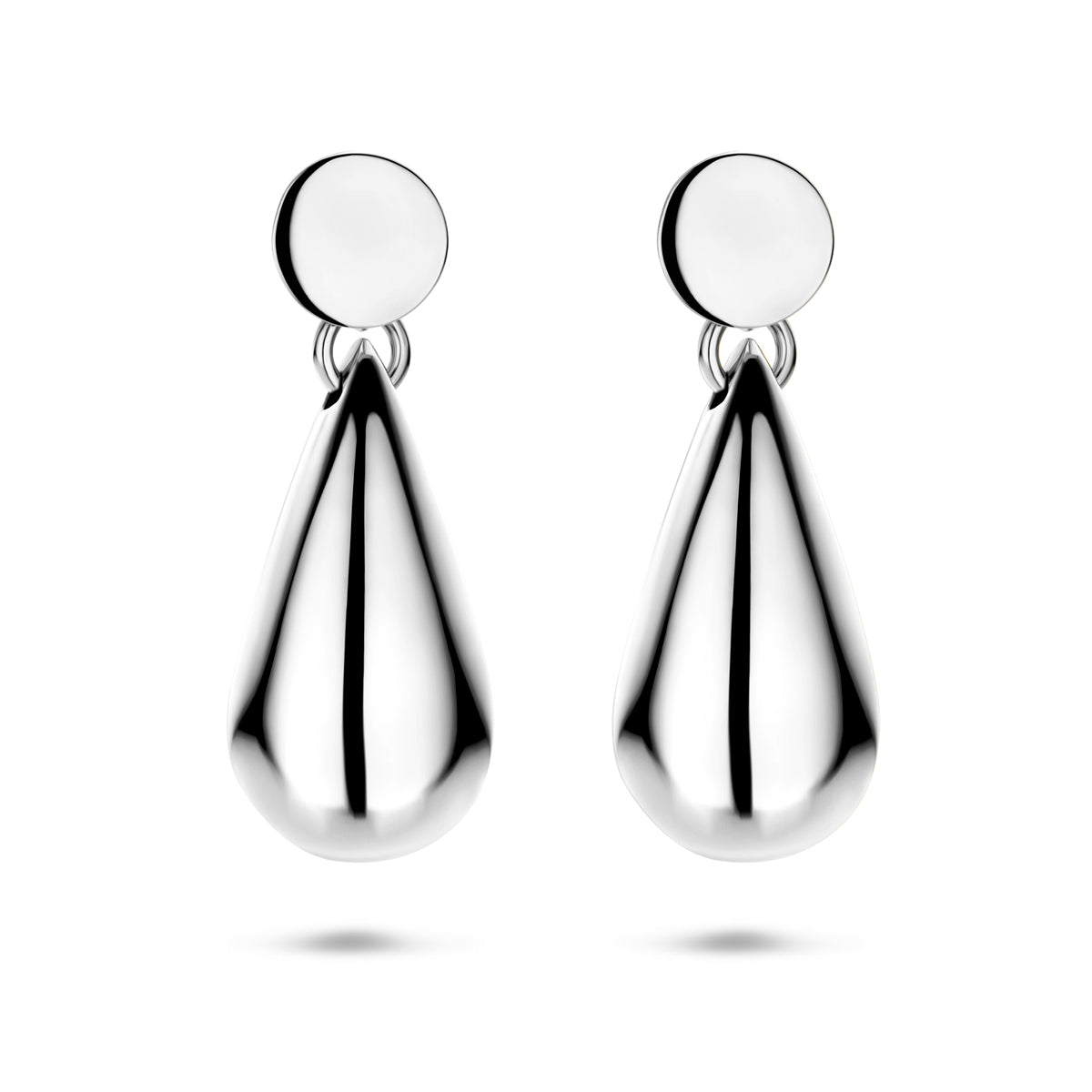 Ohrhänger Tropfen 41 mm Silber rhodiniert