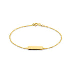 graveerarmband plaat 5 mm 15,5 - 19 cm 14K geelgoud