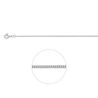 gourmette 1,1 mm 14K witgoud