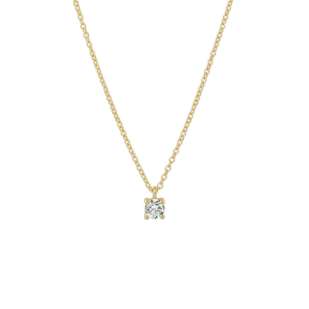 collier zirkonia 40 - 42 - 44 cm 14K geelgoud