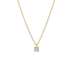 collier zirkonia 40 - 42 - 44 cm 14K geelgoud