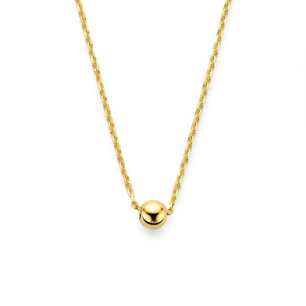 9k collier bol 41 - 43 - 45 cm 9K geel