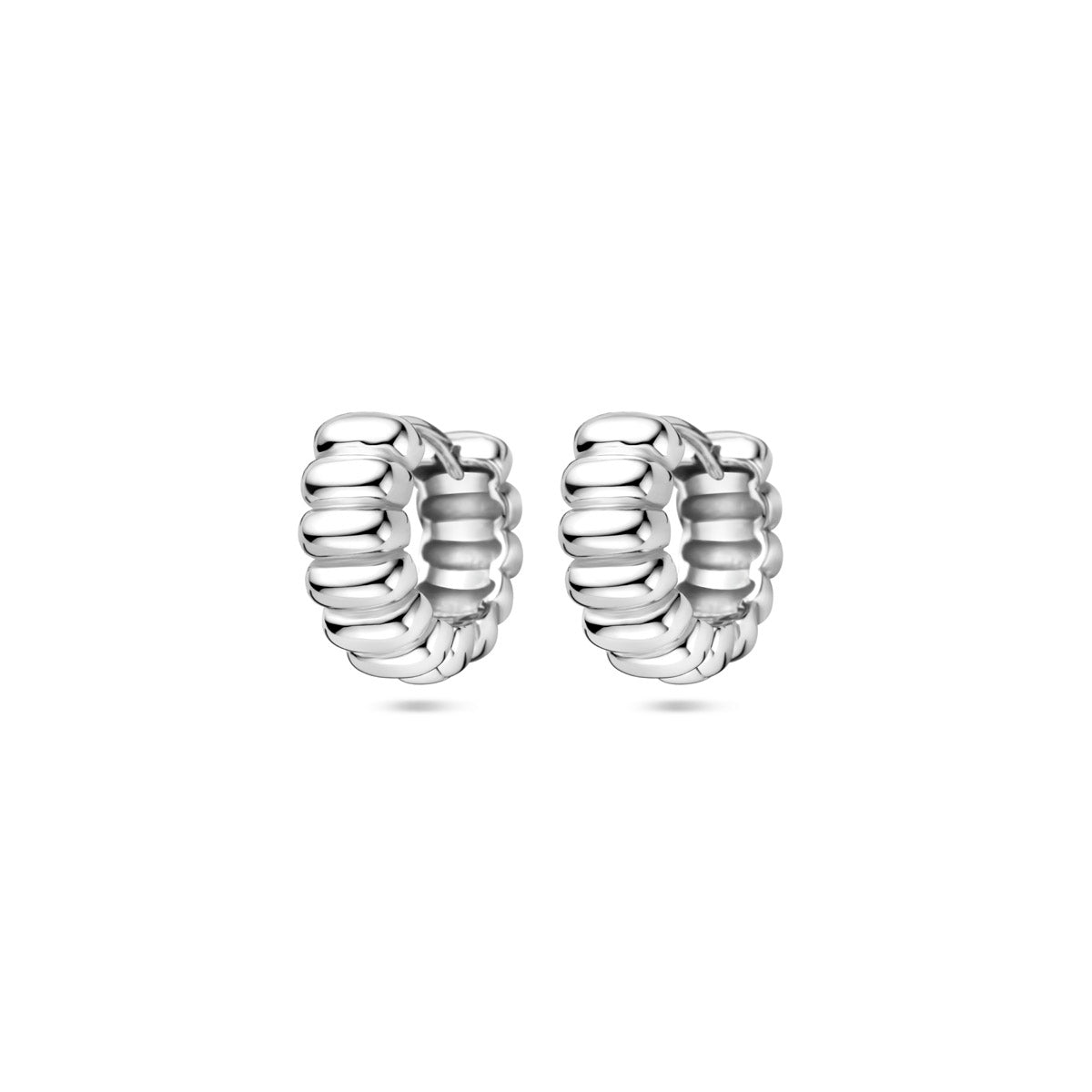 klapoorringen 13 mm zilver gerhodineerd