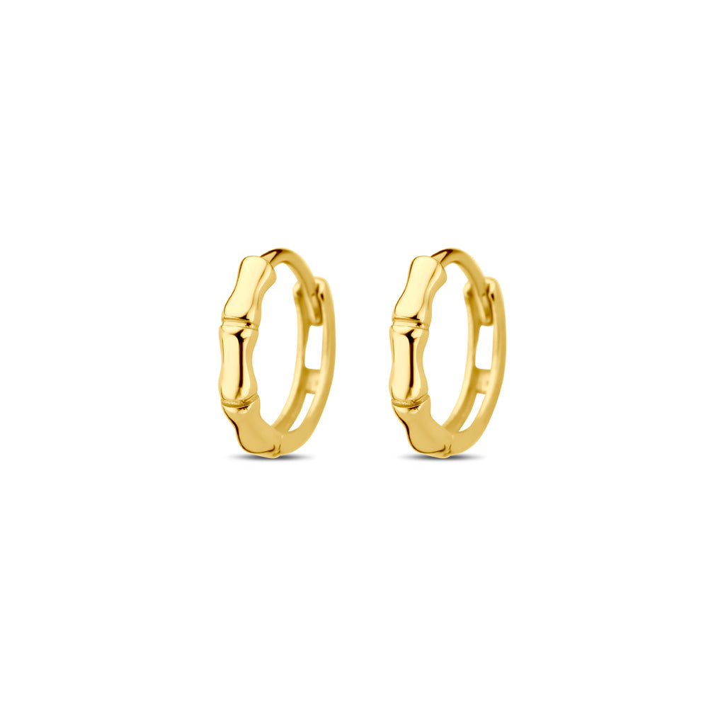klapoorringen 9,5 mm 14K geelgoud