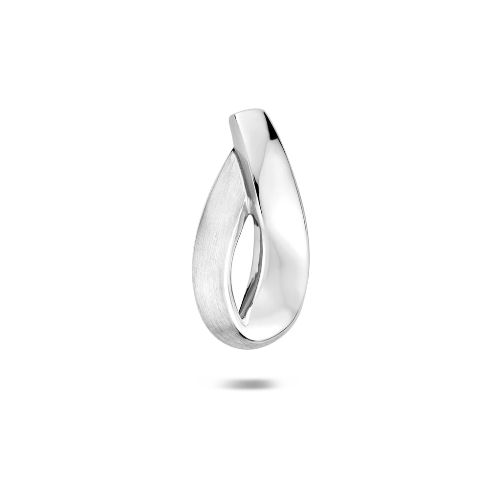 hanger poli/mat zilver gerhodineerd