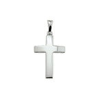 Anhänger Kreuz 18,5 mm Silber weiß