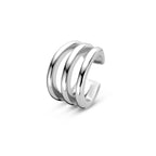 Ohrklemme 12,5 mm Silber rhodiniert