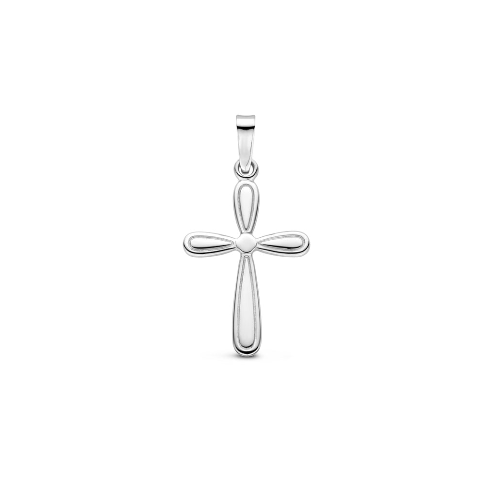 hanger kruis 25 mm zilver gerhodineerd