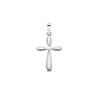 hanger kruis 25 mm zilver gerhodineerd
