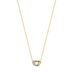 collier hartjes diamant 0.04ct h si 41 - 43 - 45 cm 14K geelgoud