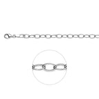 Ankerkette 5,2 mm Silber rhodiniert