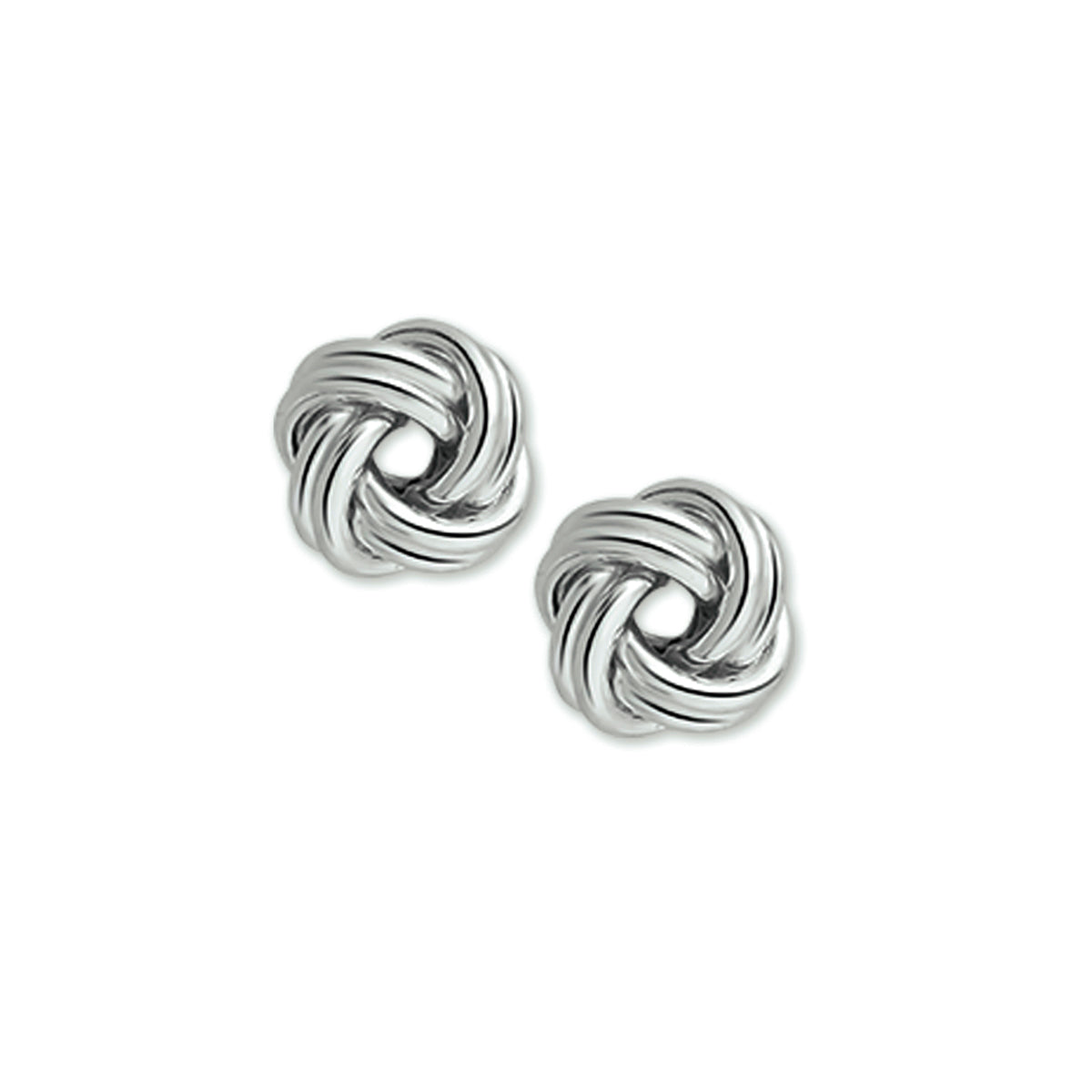 oorknoppen knoop zilver gerhodineerd