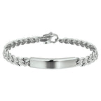 graveerarmband gourmette 9 mm edelstaal