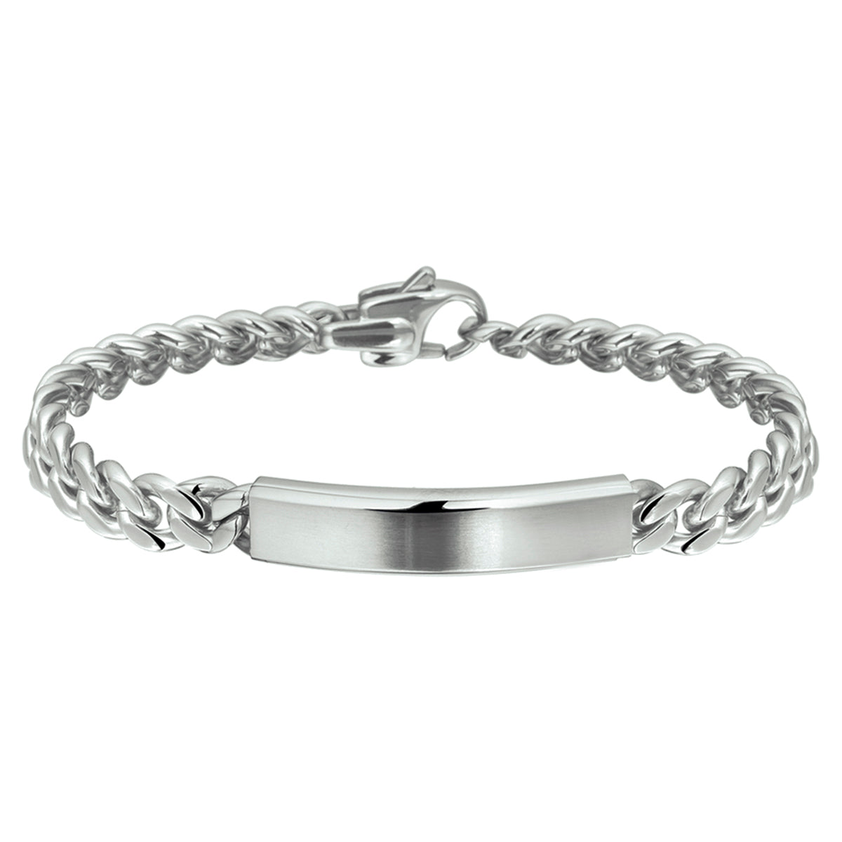 graveerarmband gourmette 9 mm edelstaal