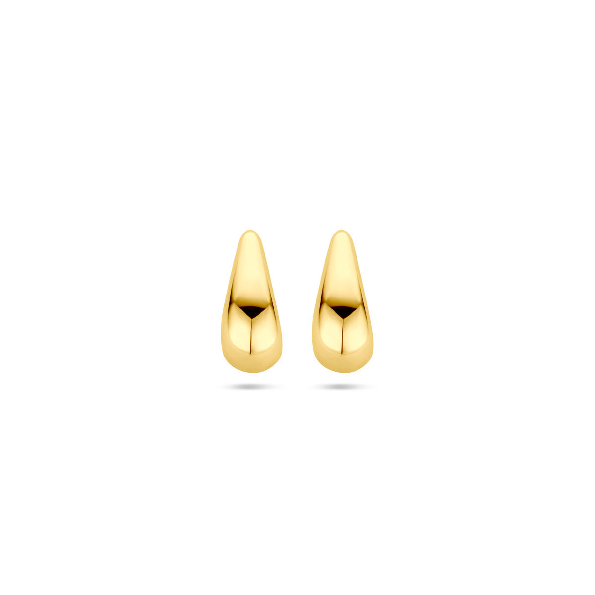 oorknoppen druppel 13 mm 14K geelgoud