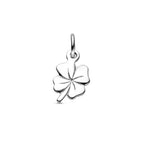 hanger klavertje 9 mm 14K witgoud