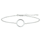 Armband rund 1,3 mm 16 + 3 cm Silber rhodiniert