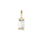 hanger zirkonia 14K geelgoud