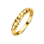 ring gedraaid 14K geelgoud - gedraaid