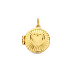 medaillon hartje 15 mm 14K geelgoud