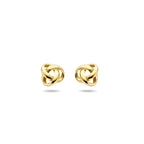 Ohrstecker Knopf 14K Gelbgold