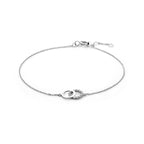 Armband Zirkonia 16,5 - 17,5 - 18,5 cm 14K Weißgold