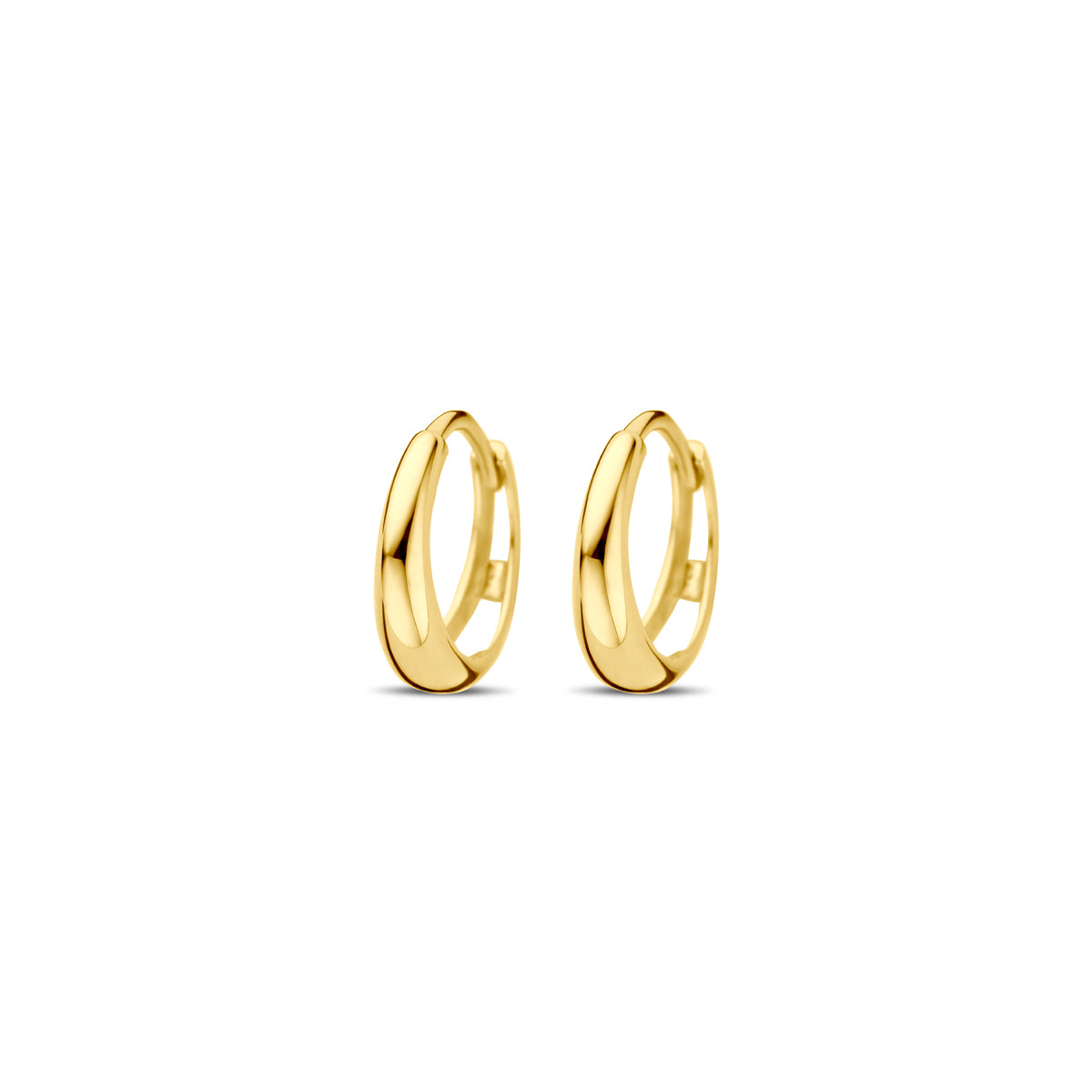 klapoorringen 12,5 mm 14K geelgoud