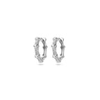 klapoorringen zirkonia 13 mm zilver gerhodineerd