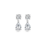 oorhangers zirkonia zilver gerhodineerd