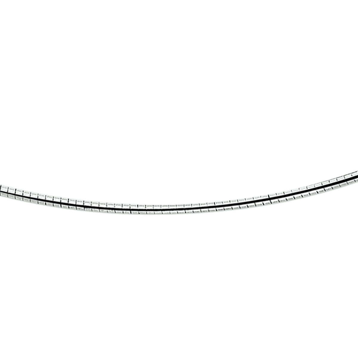 omega rond 2,0 mm zilver wit