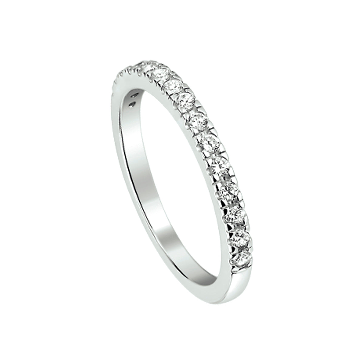 Ring Zirkonia Silber rhodiniert