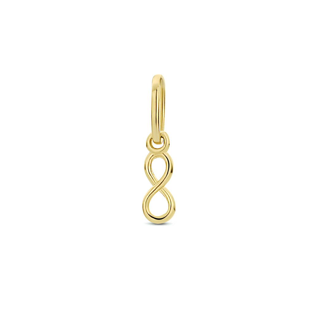 hanger infinity 10 mm 14K geelgoud