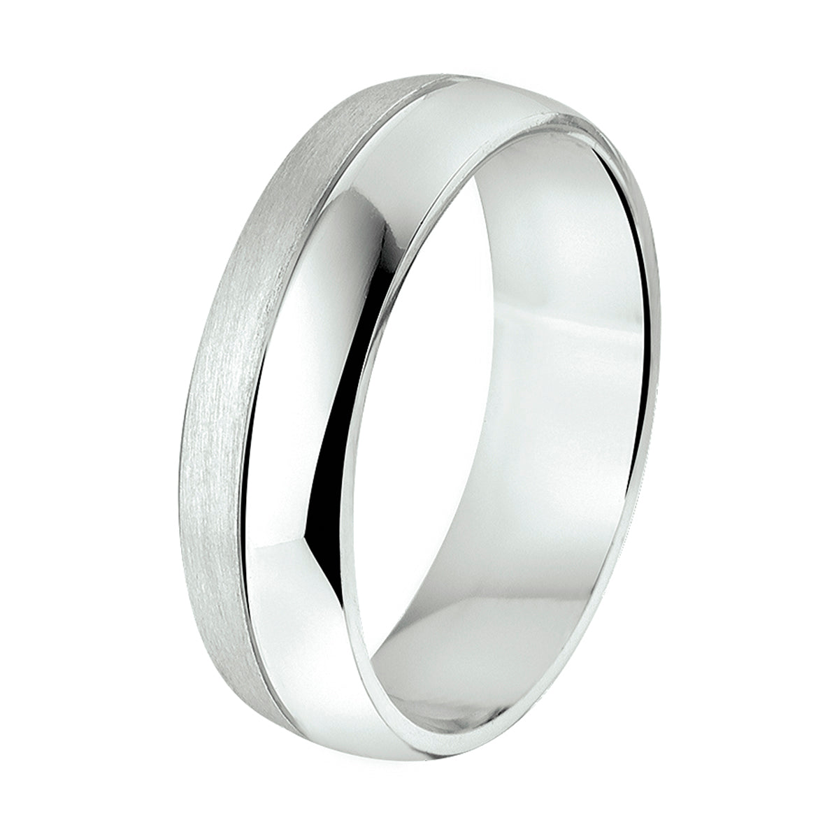 ring a205 - 6 mm - zonder cz zilver gerhodineerd