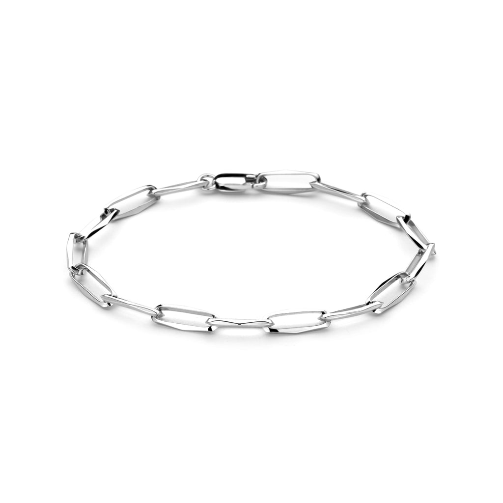 Armband geschlossen 5,0 mm rhodiniertes Silber