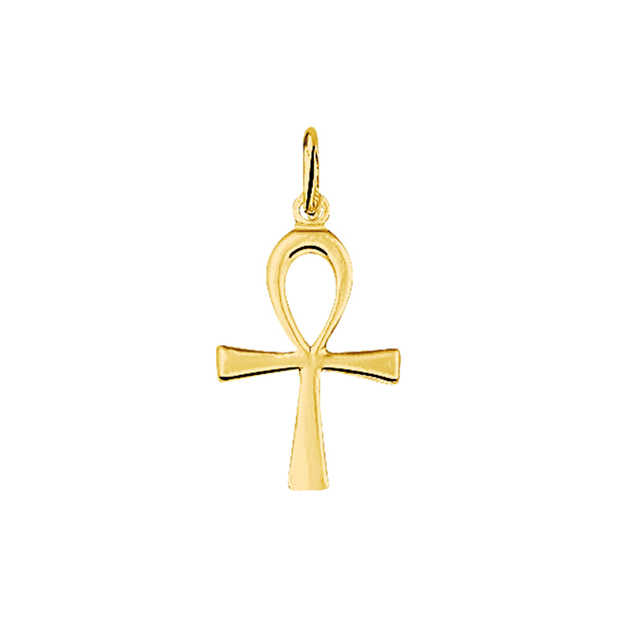 hanger ankh kruis 19 mm 14K geelgoud