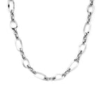 Halskette 11,5 mm 46 cm Silber rhodiniert