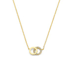 Zirkonia-Halskette 40 - 42 - 44 cm 14K Gelbgold