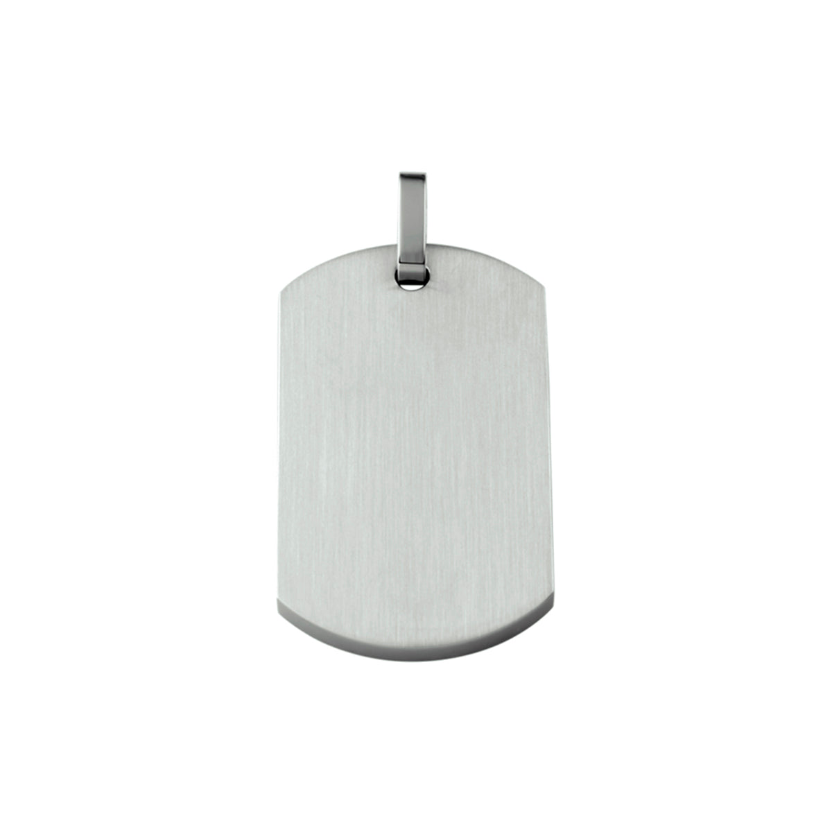 hanger dogtag poli/mat edelstaal