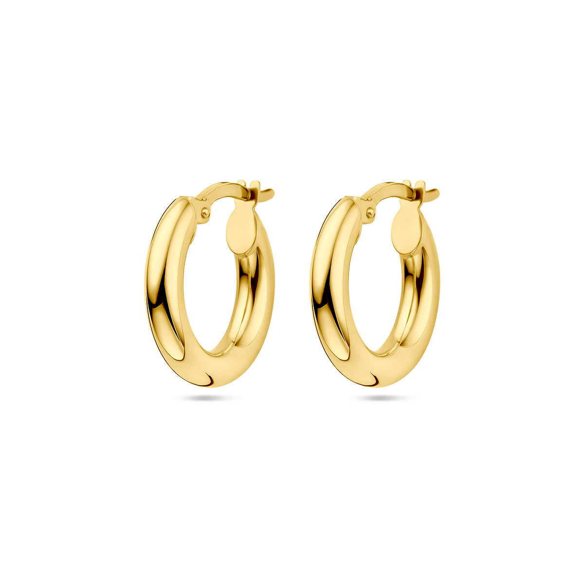 Ohrringe 3,0 mm Rundrohr 14K Gelbgold
