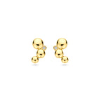 Ohrstecker Diamant 0.02ct (2x 0.01ct) H SI 11,5 mm 14K Gelbgold