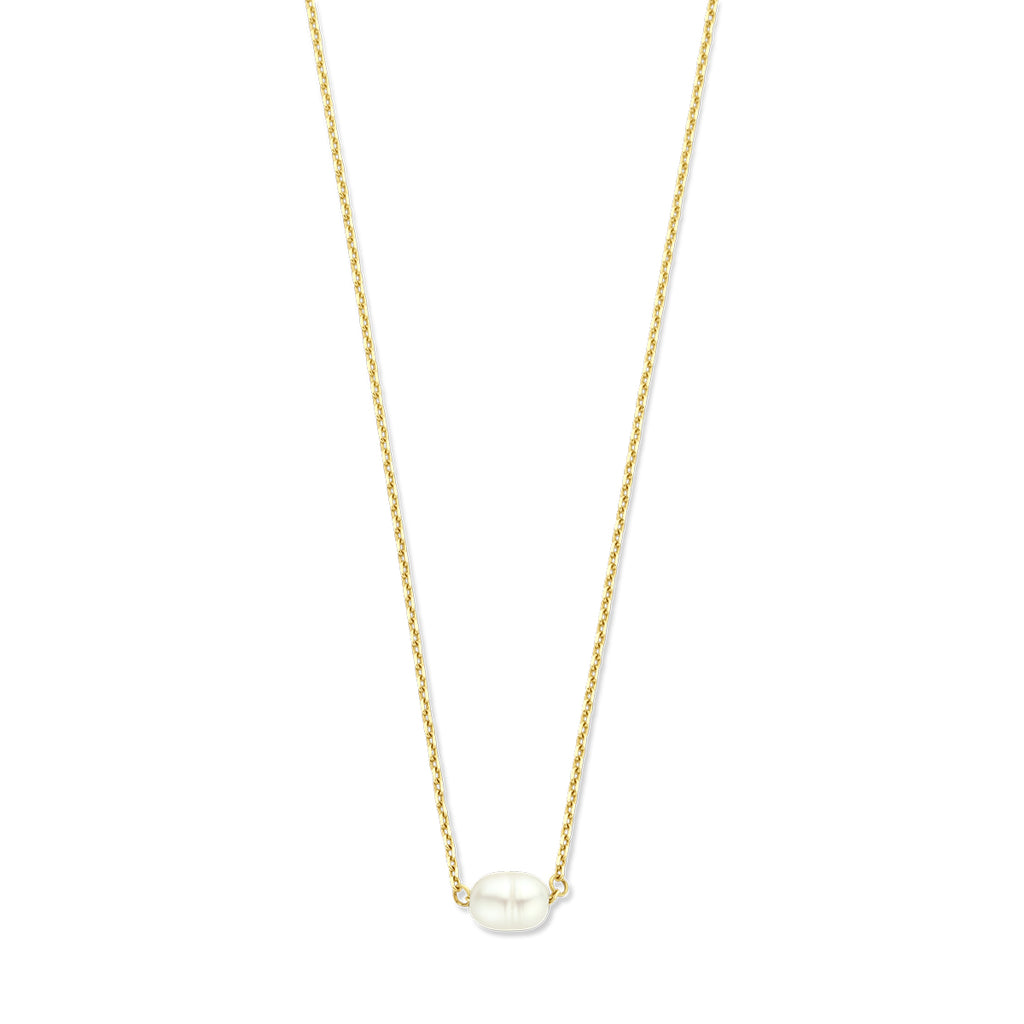 Halskette Perle Barock 40 - 42 - 44 cm 14K Gelbgold